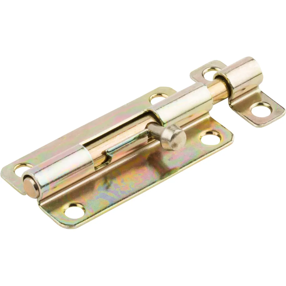 V834 Perno de barril de 4" - Latón pulido National Hardware