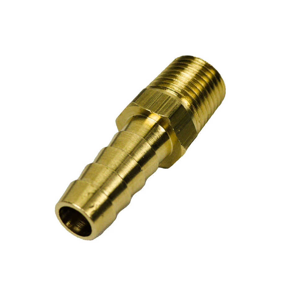 Conector de manguera de púas de 1/4" NPT (latón) Omega Diamond Inc.