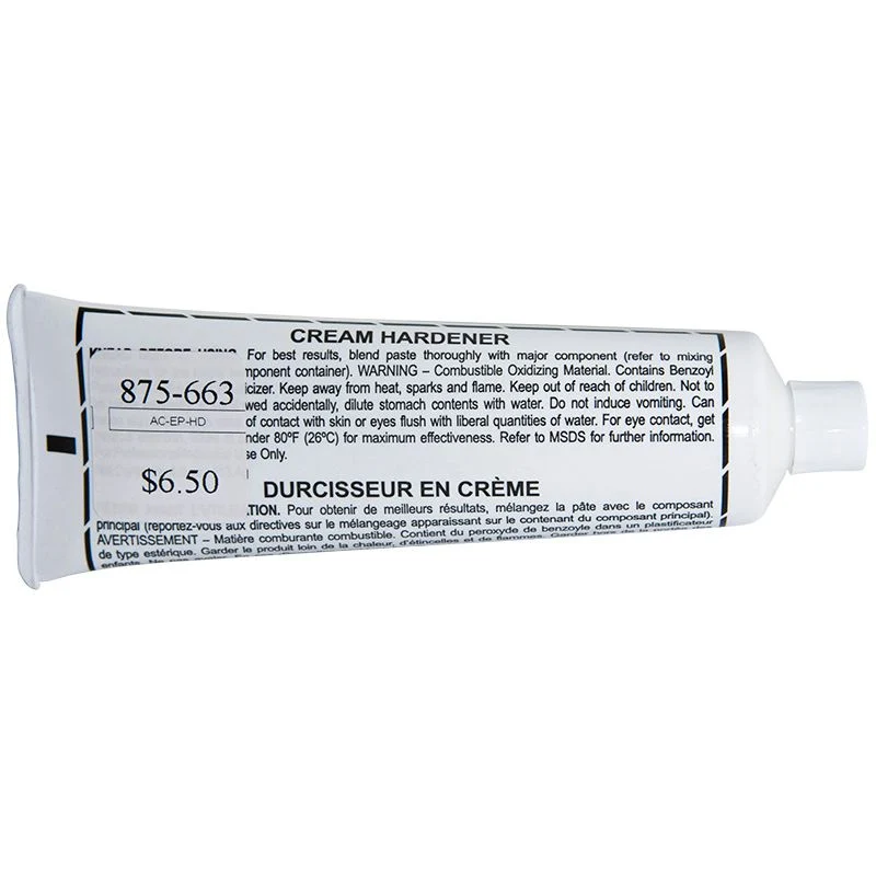 Endurecedor en crema para resina de poliéster | Tubo de 4 onzas Omega Diamond Inc.