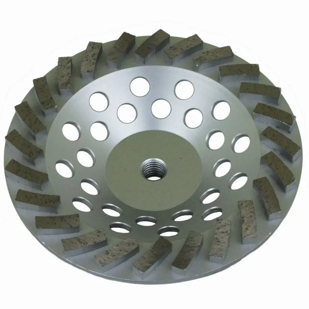 Rueda de copa segmentada para hormigón (7 pulgadas) Omega Diamond Inc.
