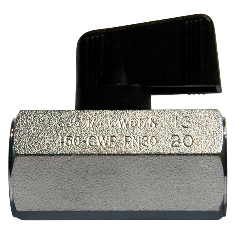 Válvula de bola FF de 1/4" Omega Diamond Inc.