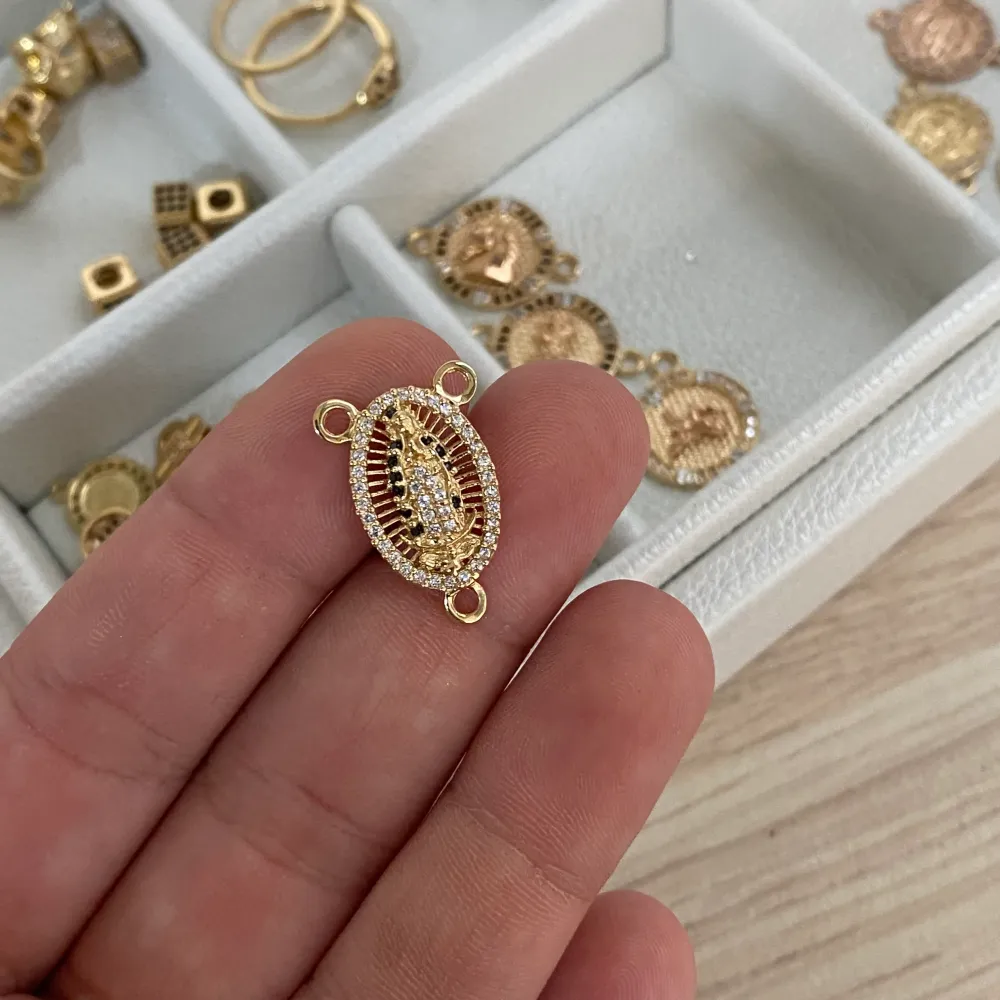 Crucero 1.6gr/2cm Virgen Guadalupe Oro Amarillo* Oro Nacional
