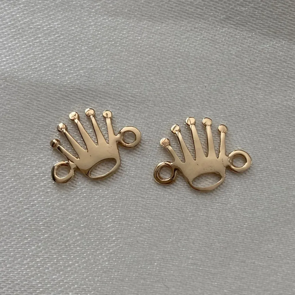 Herraje Corona Rx 0.5gr/1.2cm Lisa Oro Amarillo Oro Nacional