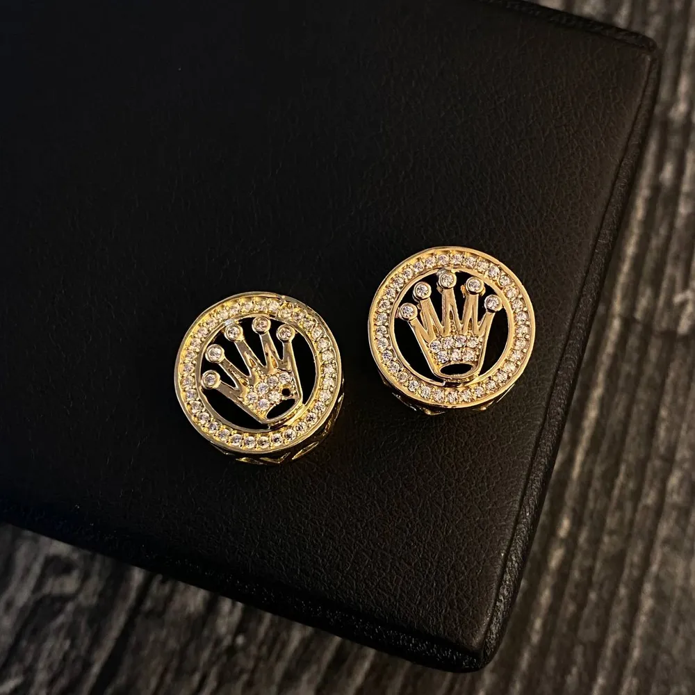 Herraje Corona RX 2.5gr/2.5cm Circones Blancos Oro Amarillo Oro Nacional