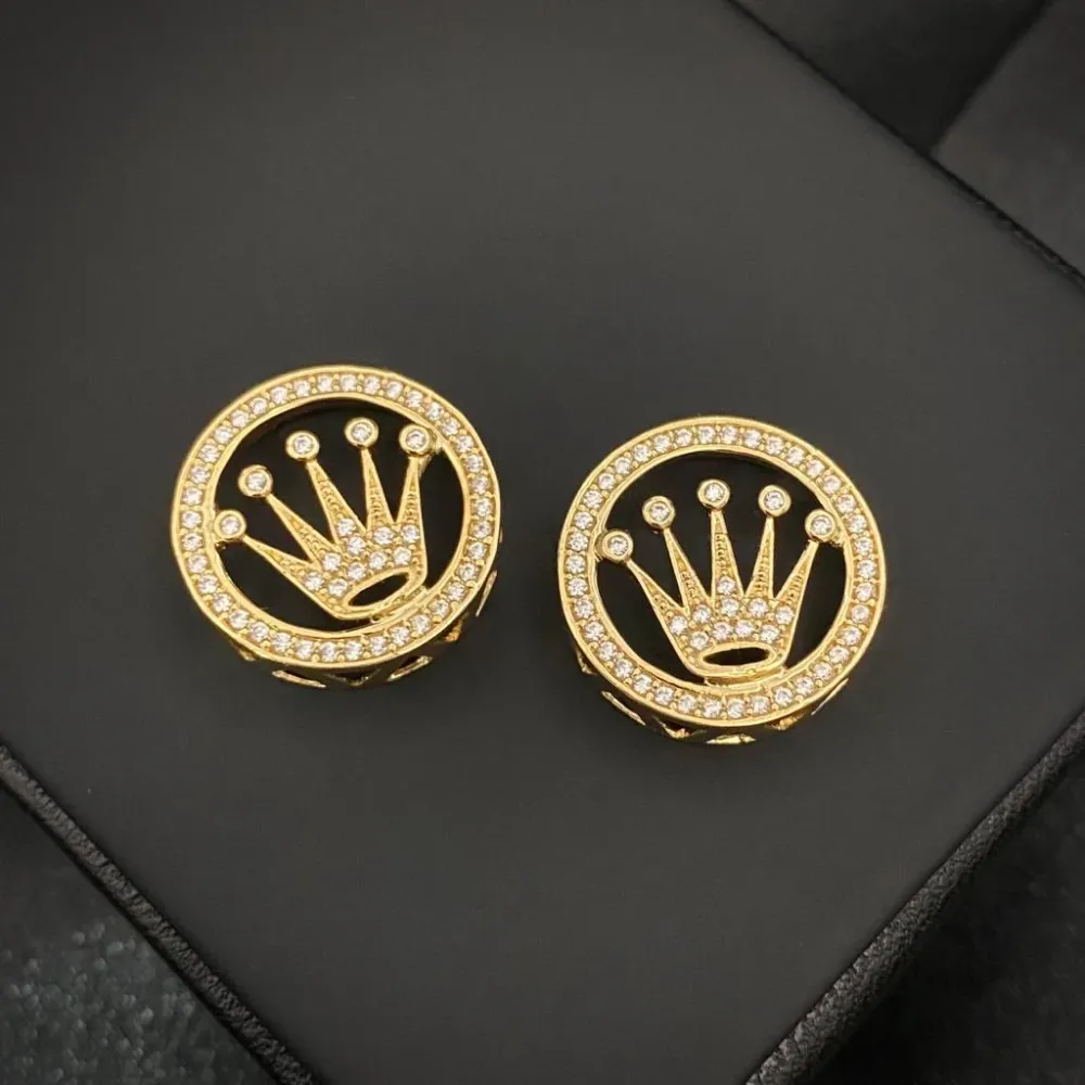Herraje Corona RX 2.8gr / 2.6cm Tambor Circones Blancos Oro Amarillo Oro Nacional