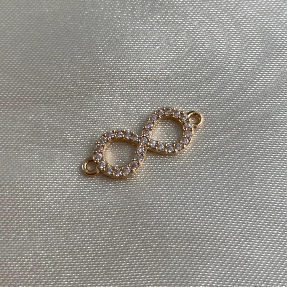 Herraje Infinito 1.2gr/2cm Circones Blancos Oro Amarillo* Oro Nacional
