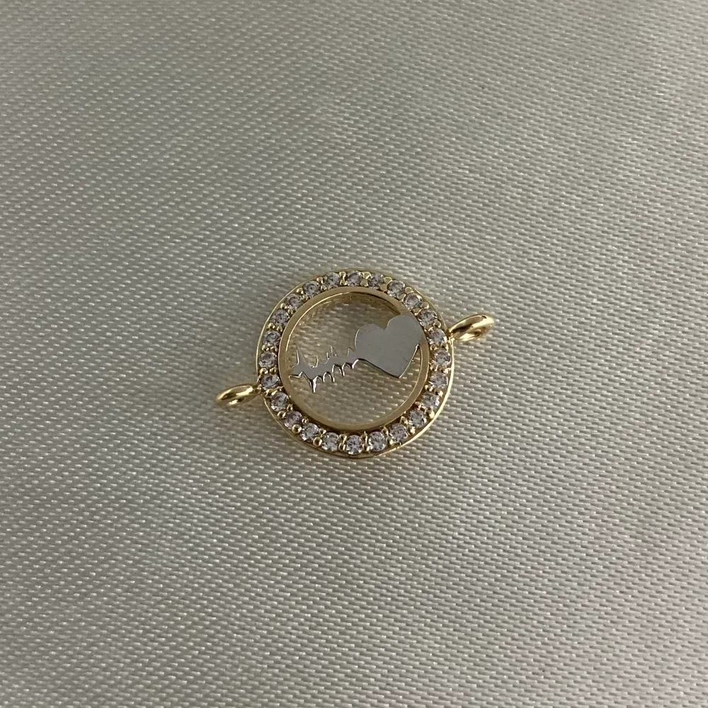 Herraje Latido Corazon 1.35gr Oro Amarillo Blanco Circones Blancos Oro Nacional