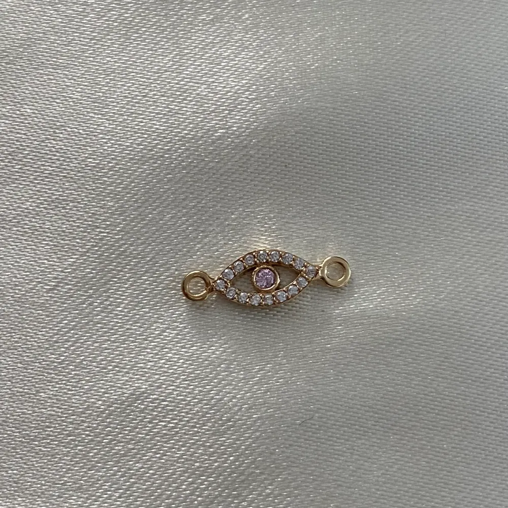Herraje Ojo 0.55gr/1.6cm Turco Oro Amarillo Circon Rosa Oro Nacional