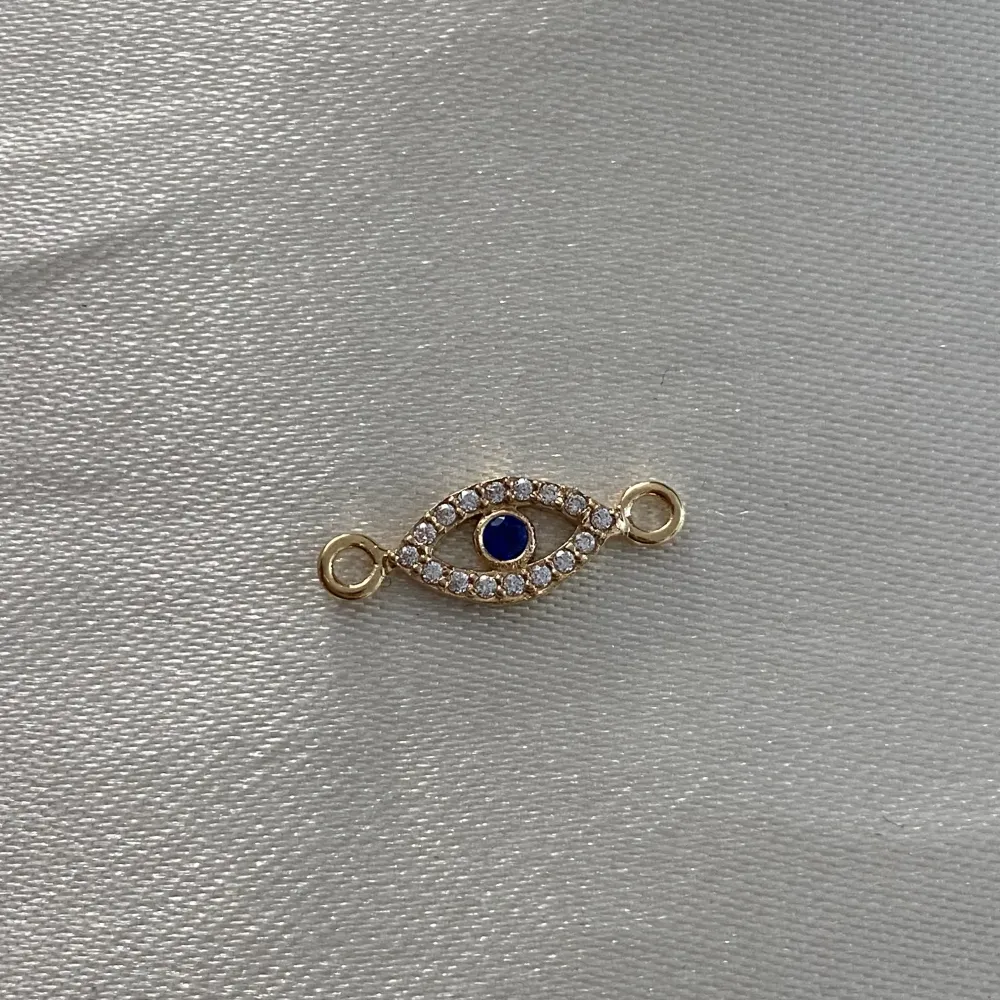 Herraje Ojo 0.5gr/1.6cm Turco Oro Amarillo Circon Azul Oro Nacional