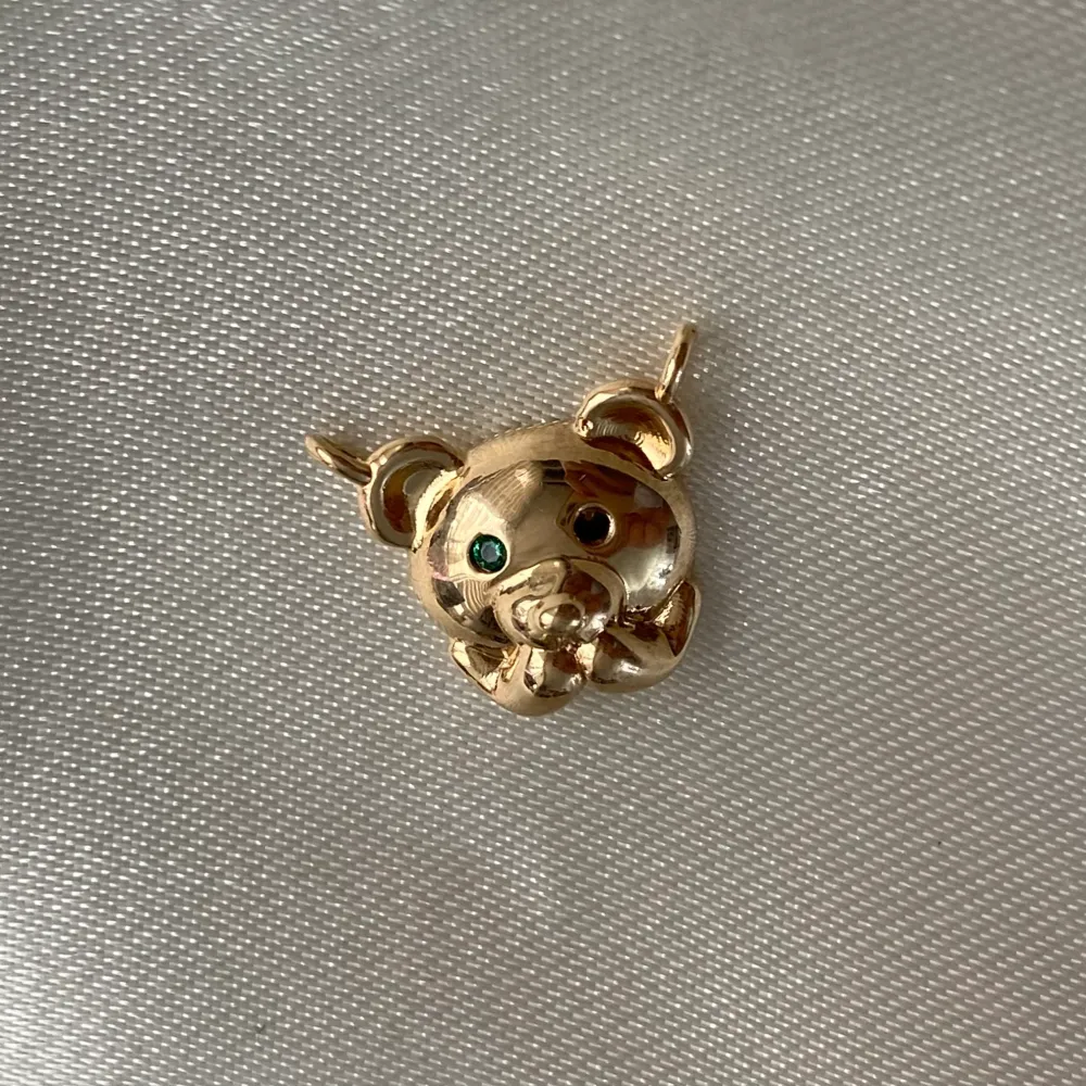 Herraje Oso 2.6gr/1.5cm Circones Verdes Oro Amarillo* Oro Nacional