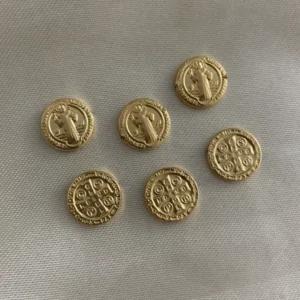 Herraje San Benito 0.55gr/1cm Tambor Oro Amarillo* Oro Nacional