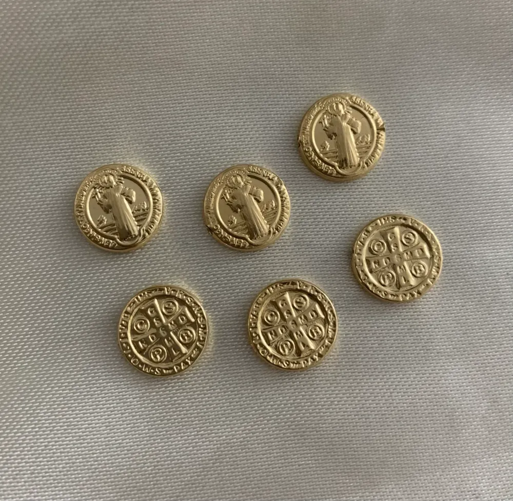 Herraje San Benito 0.55gr/1cm Tambor Oro Amarillo* Oro Nacional