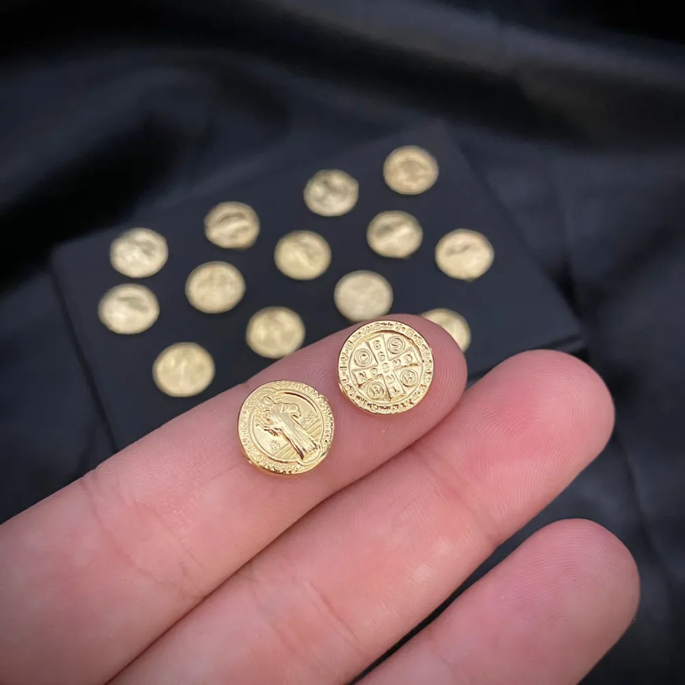 Herraje San Benito 0.5gr / 1cm Tambor Oro Amarillo Oro Nacional