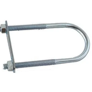 PERNO U 1/4 X 2 3/4 X 1 3/8 C/PLATINA Y TUERCA ZINC.