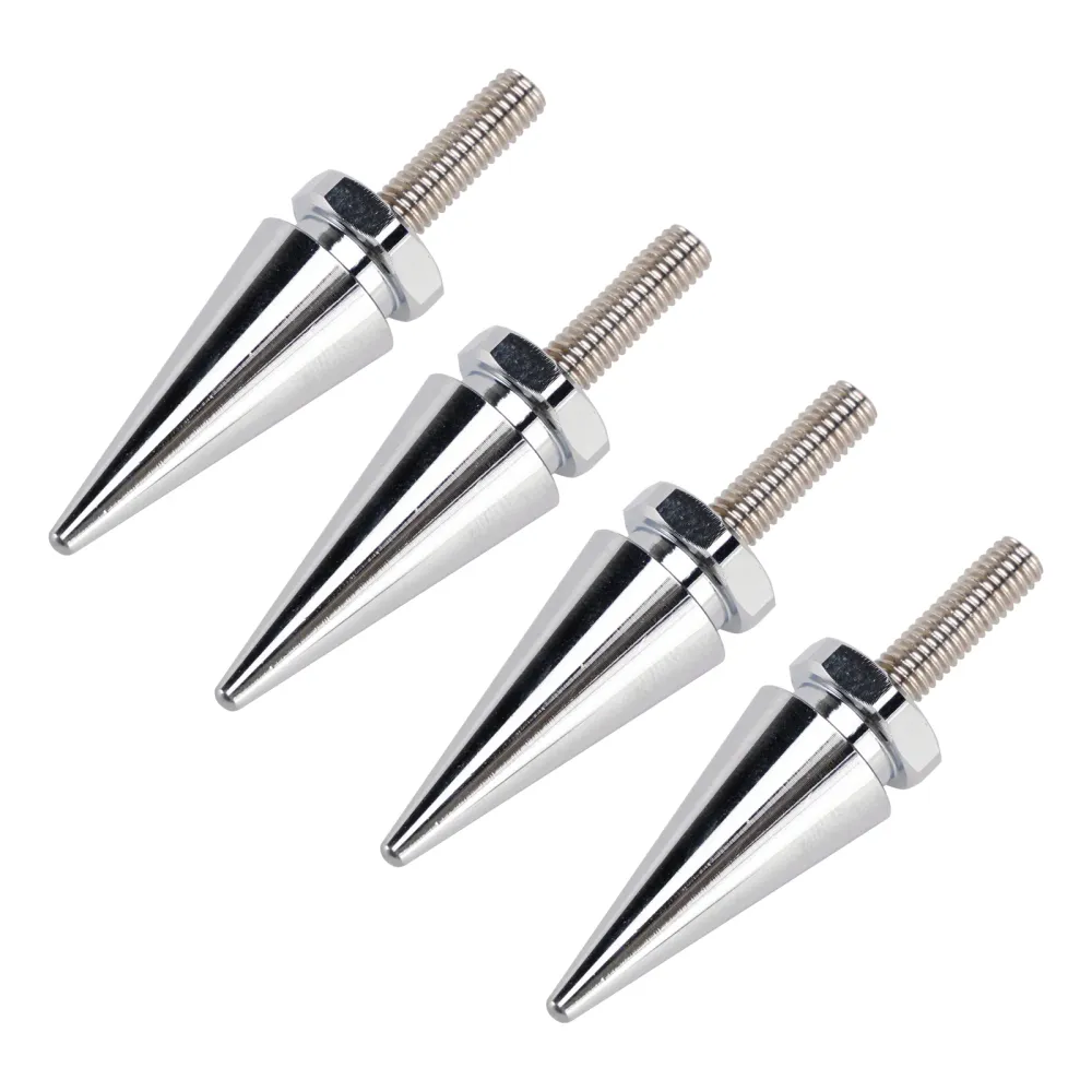 Pernos de carenado de parabrisas con púas de 4 piezas en plata para Touring Road Glide 2015-2025