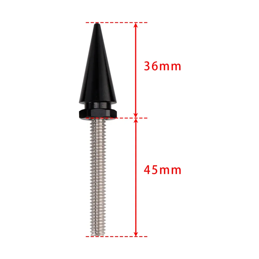 3 pernos de parabrisas con púas negros para Electra Glide Tri Glide Street Glide 14-25