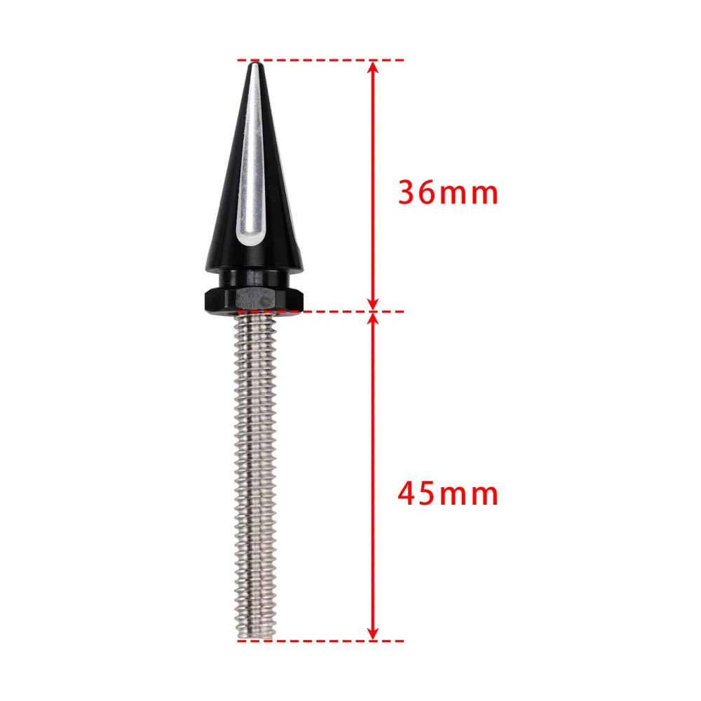 3 pernos de parabrisas con púas para Street Glide FLHX Electra Glide FLHT 14-24 negro