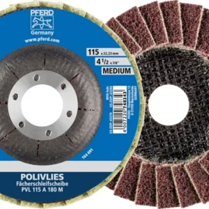 Disco dentado PFERD POLIVLIES Ø 115 mm tamaño de grano medio (4000842603)