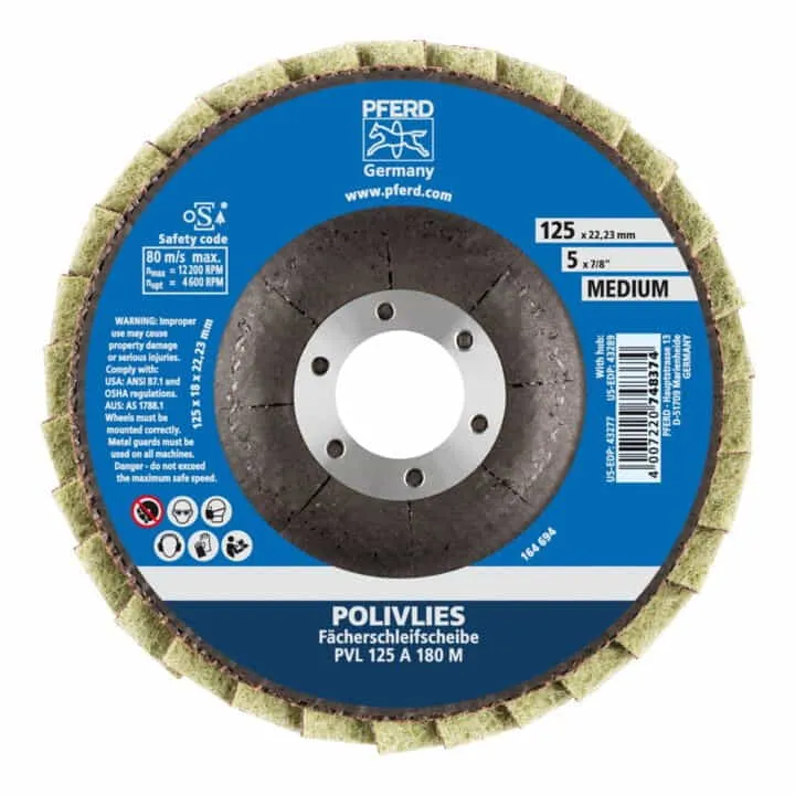 Disco de láminas PFERD POLIVALENTES Ø 125 mm granulometrí fina ( 4000842606 )