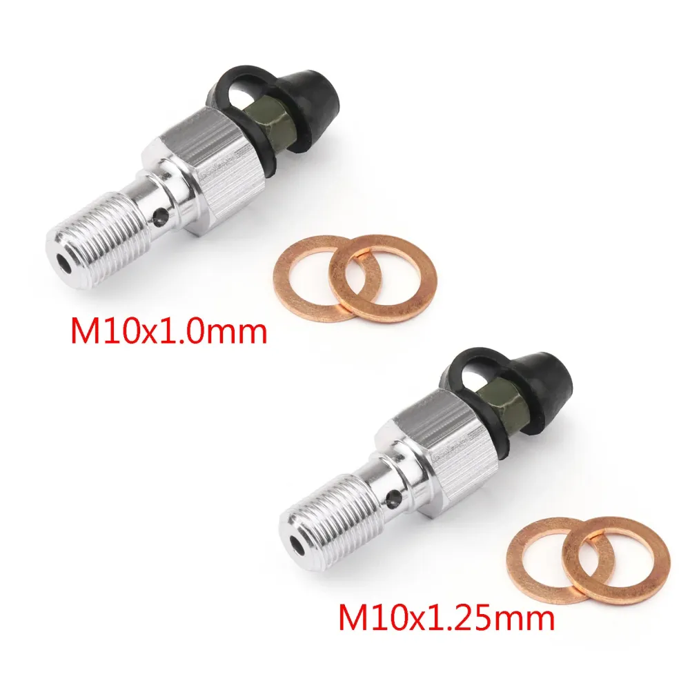 Pinza de freno de motocicleta M10 x 1,25x20mm pezón de tornillo de purga de aluminio para Honda