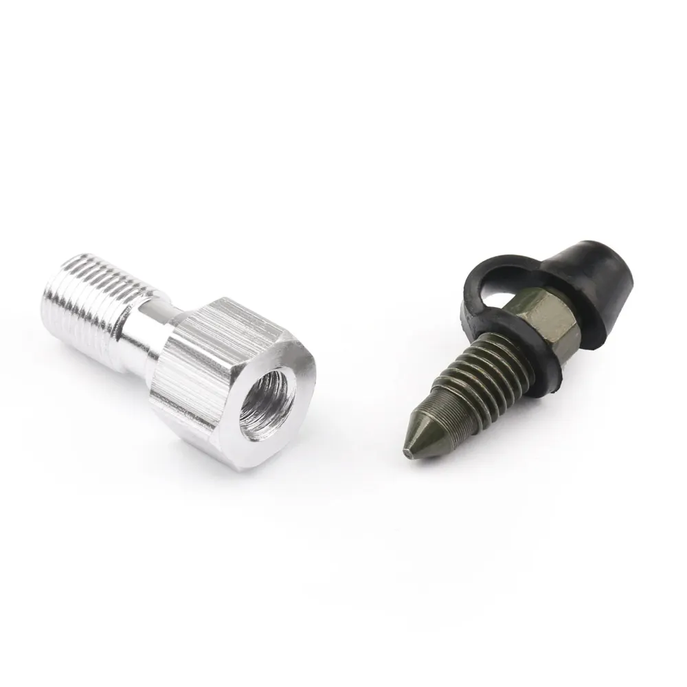 Pinza de freno de motocicleta M10 x 1,25x20mm pezón de tornillo de purga de aluminio para Honda