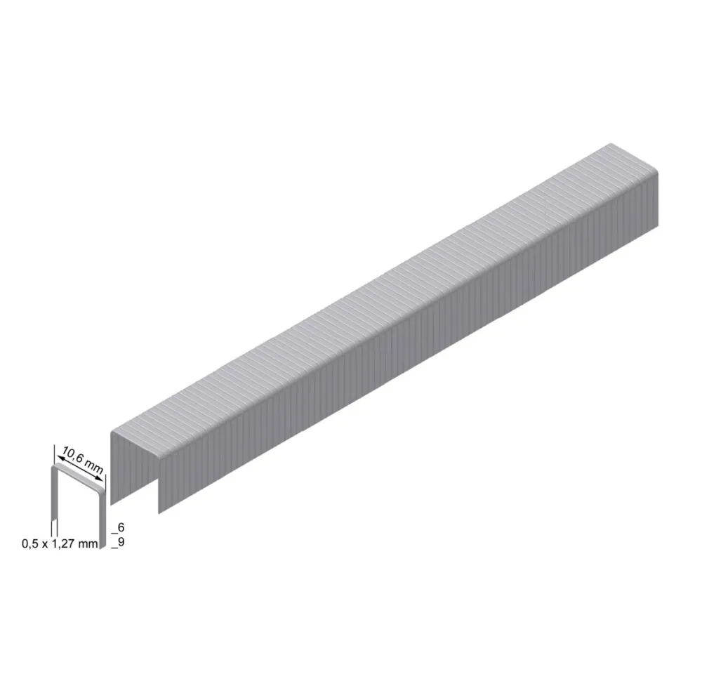 Prebena PF09CNK Grapas / 9 mm / Tipo PF / acero galvanizado / 5.000 unidades