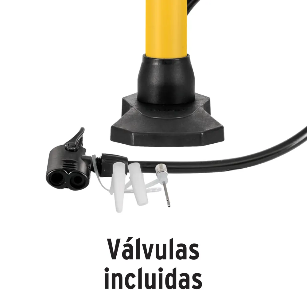 Bomba manual para inflar, 80 PSI, Pretul