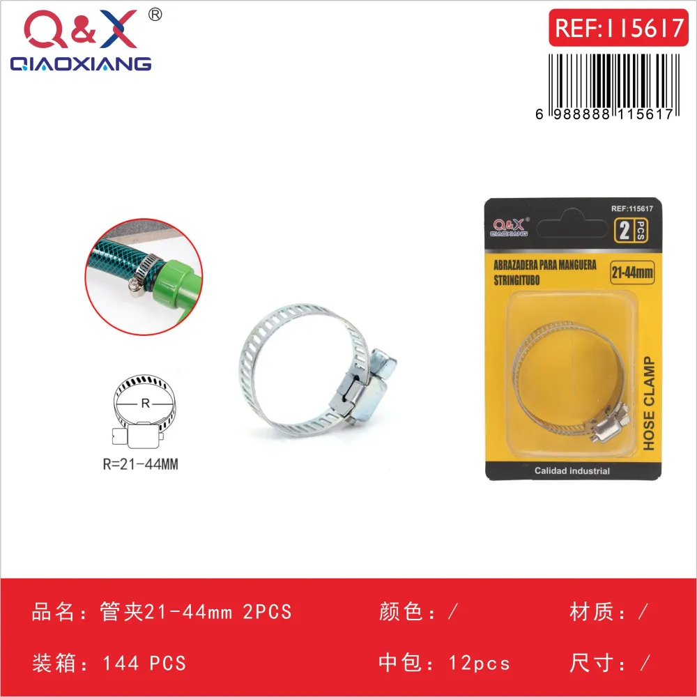Abrazadera de manguera 21–44 mm 2 pcs Q&X