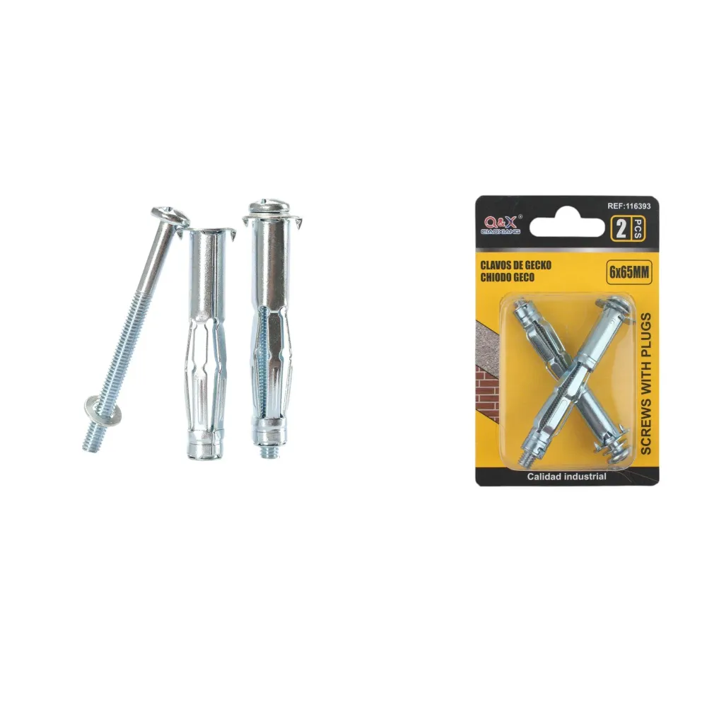 Anclaje hueco tipo I 6×65 mm 2 pcs Q&X