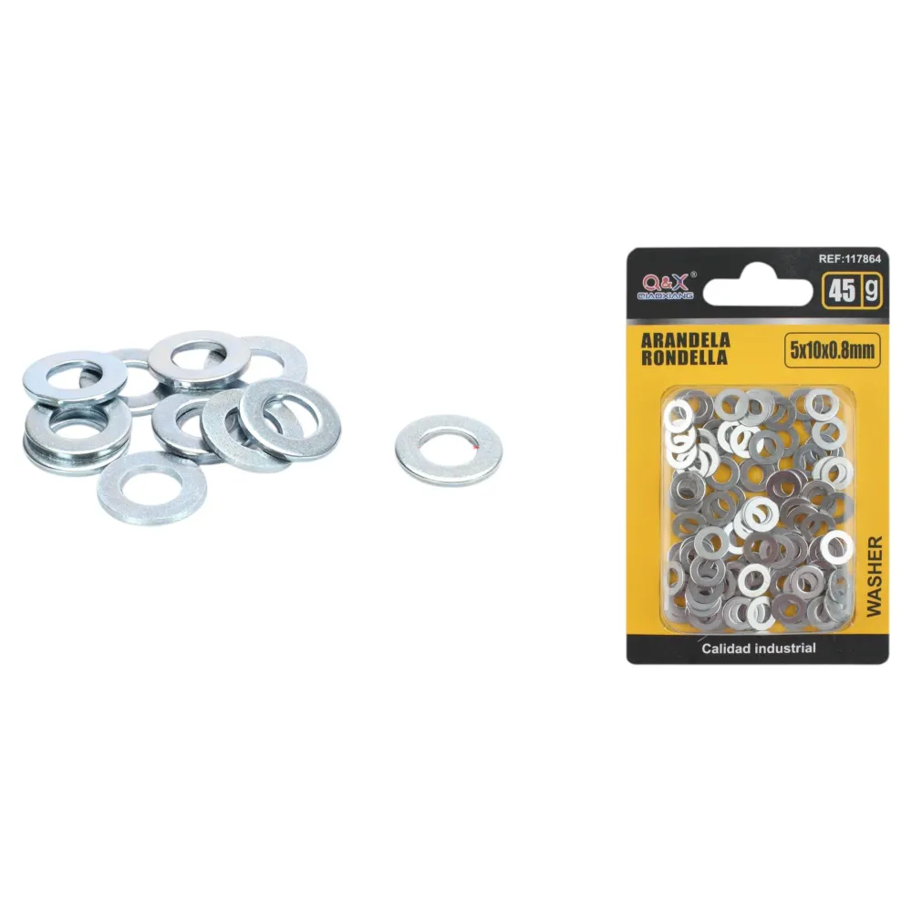 Arandela 5 mm 45 g 5×10×0.8 mm Q&X