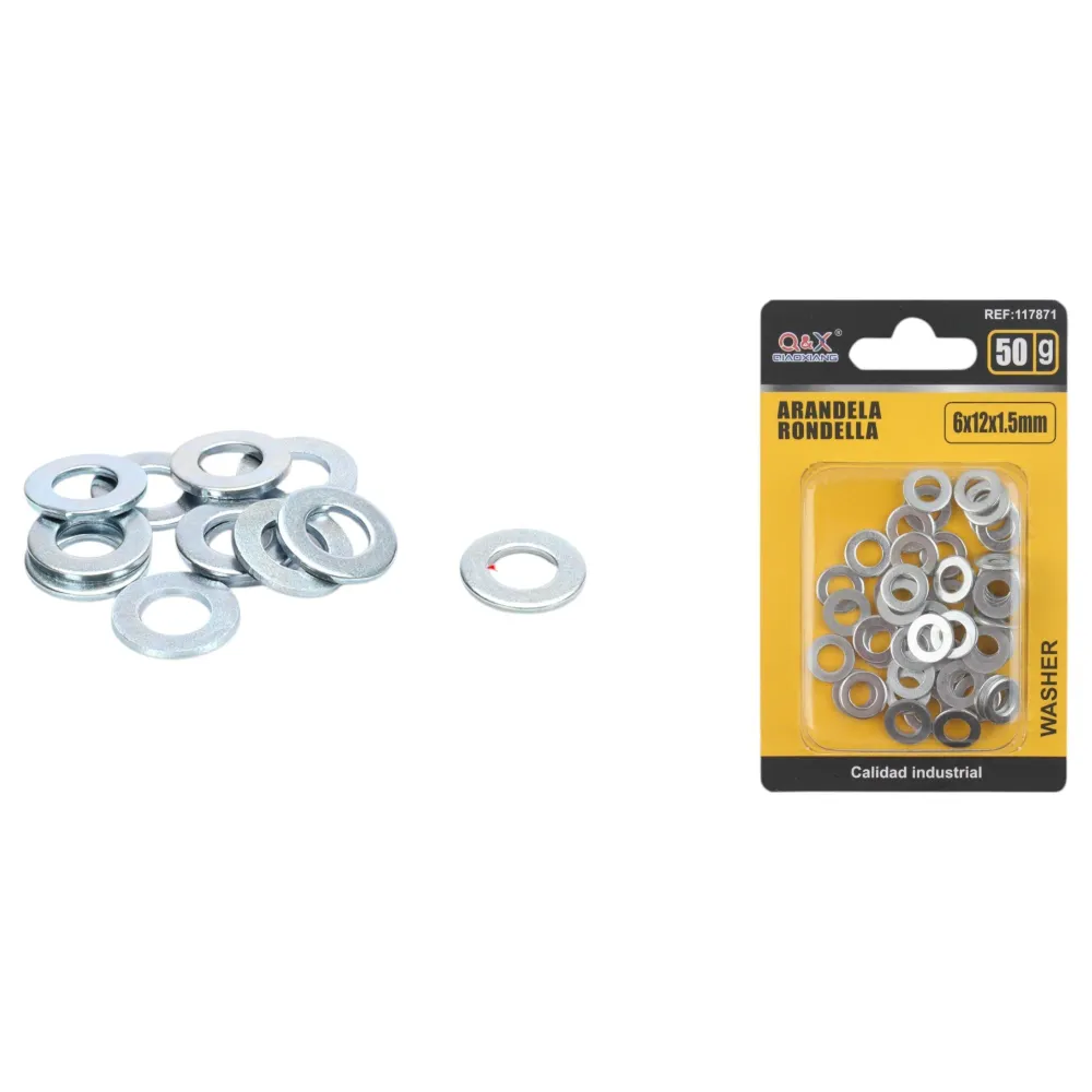 Arandela 6 mm 50 g 6×12×1.5 mm Q&X