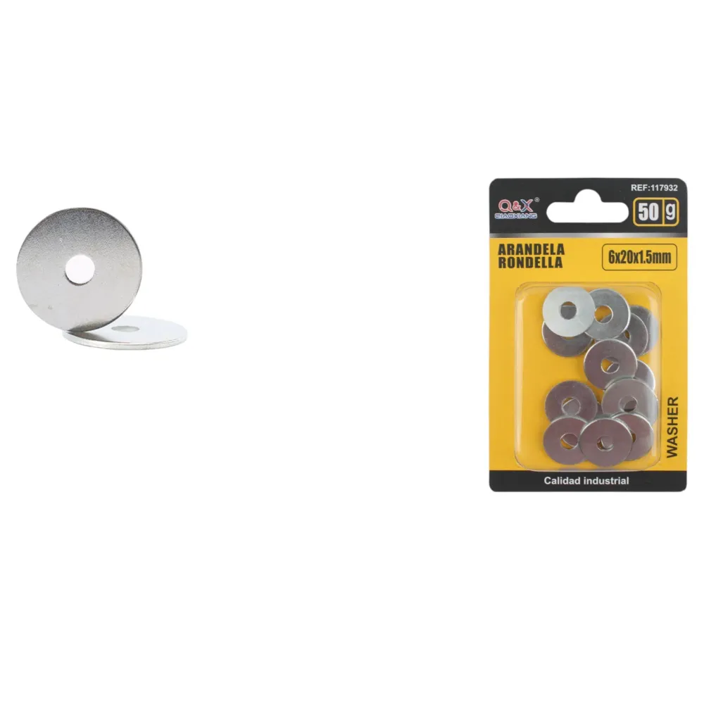 Arandela ancha 6×20×1.5 mm 50 g Q&X