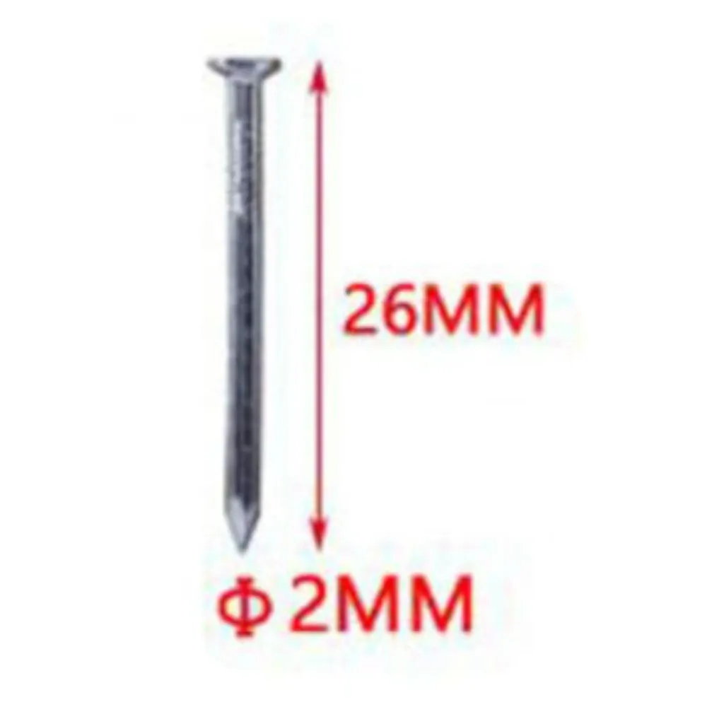 Clavo de acero 2×26 mm 70 pcs Q&X