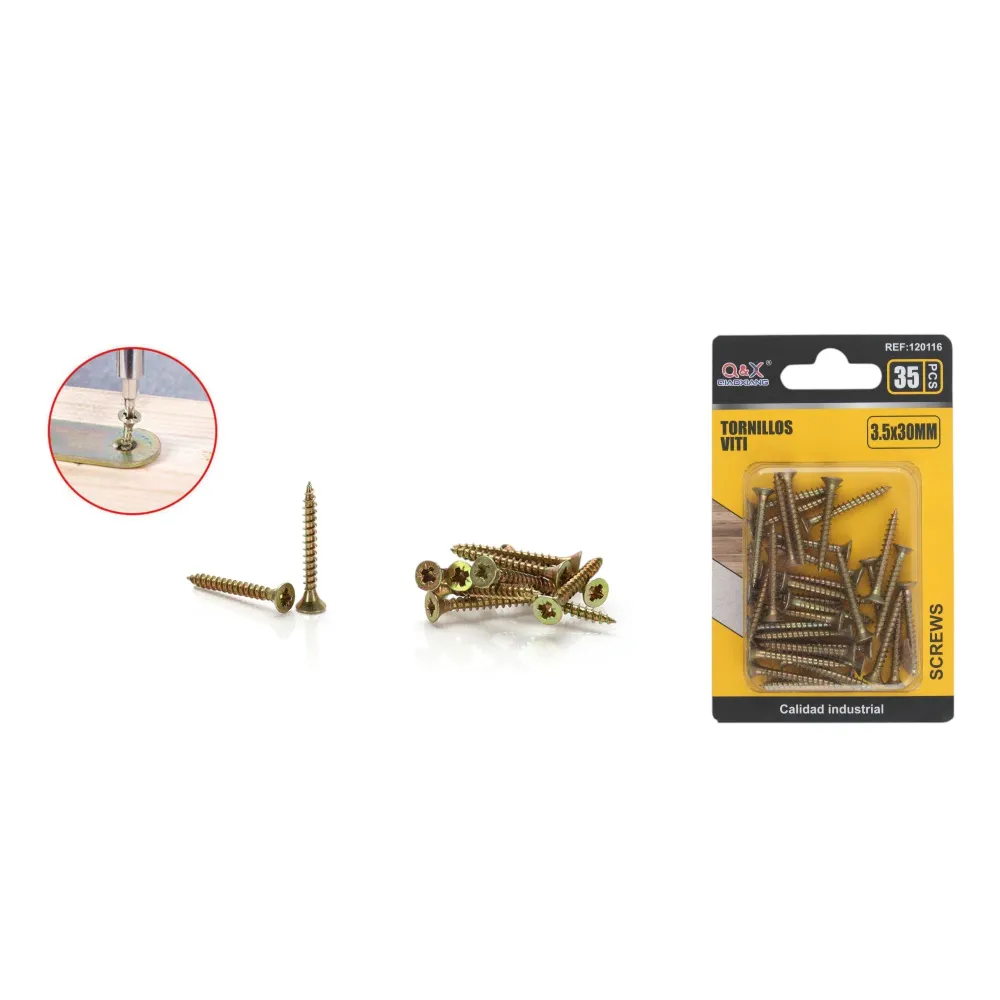 Clavo para fibrocemento zincado color 3.5x30 mm 35 pcs Q&X