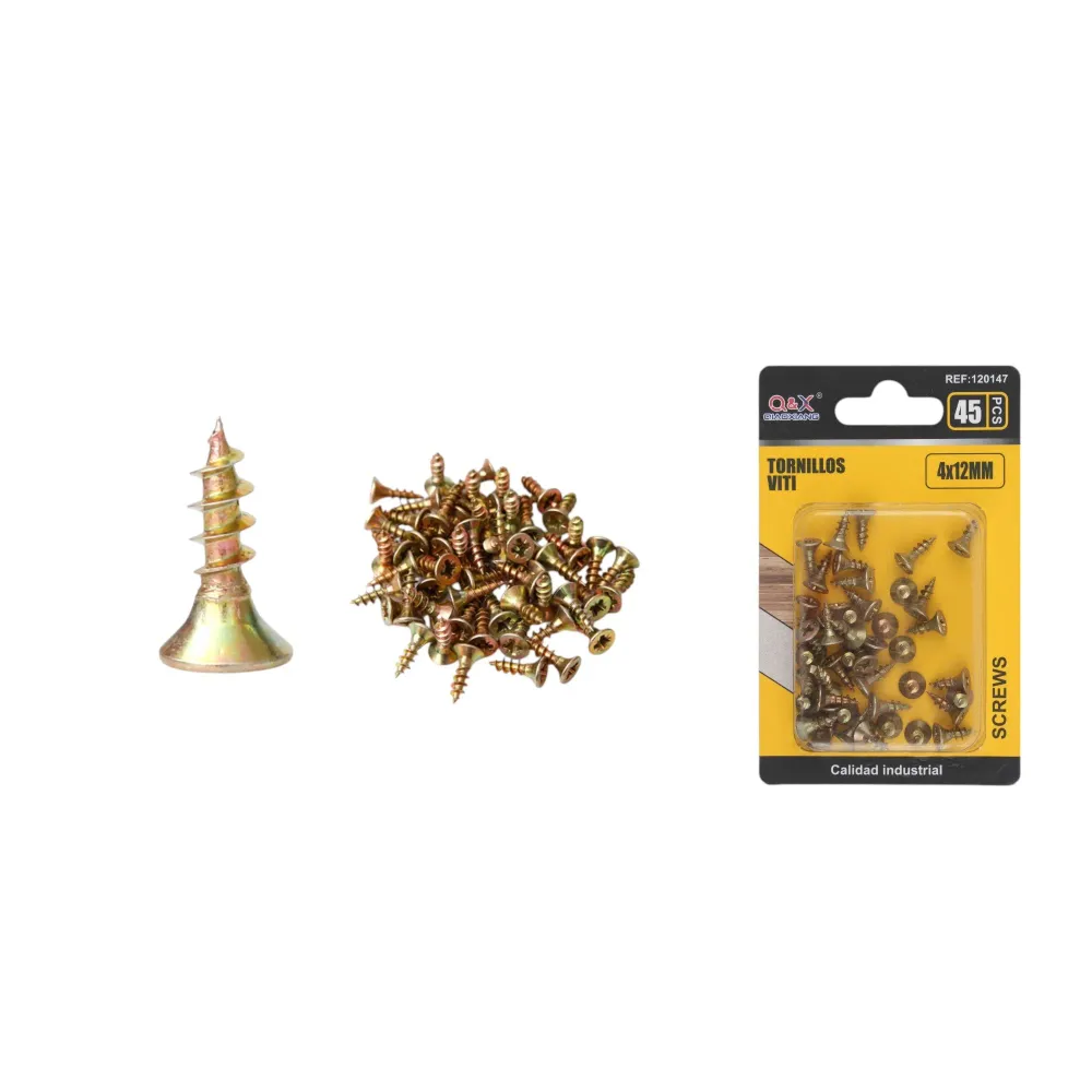 Clavo para fibrocemento zincado color 4x12 mm 45 pcs Q&X