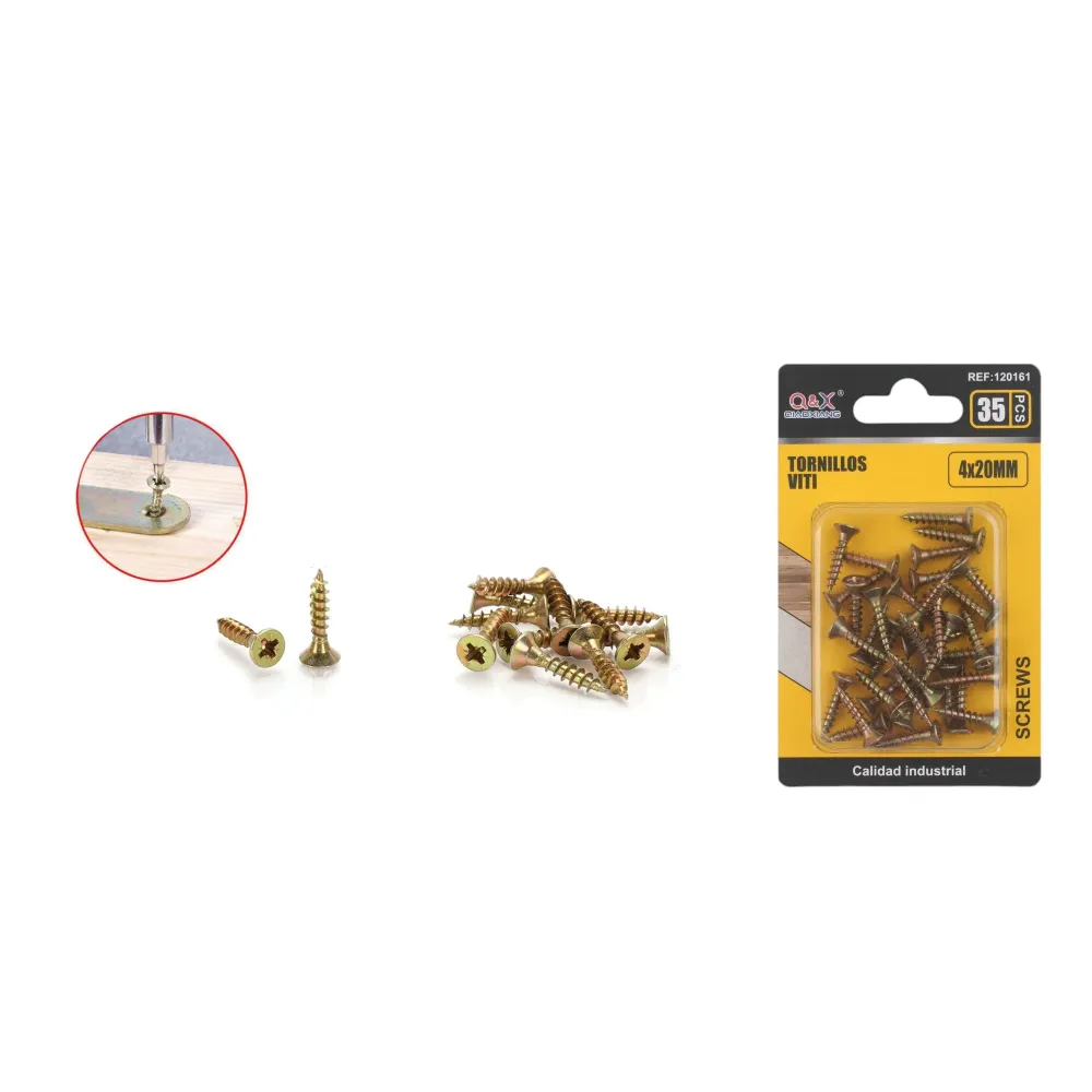 Clavo para fibrocemento zincado color 4x20 mm 35 pcs Q&X
