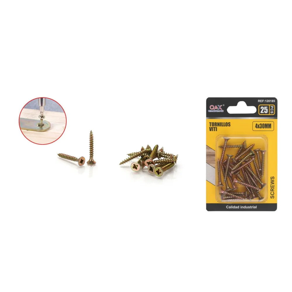 Clavo para fibrocemento zincado color 4x30 mm 25 pcs Q&X
