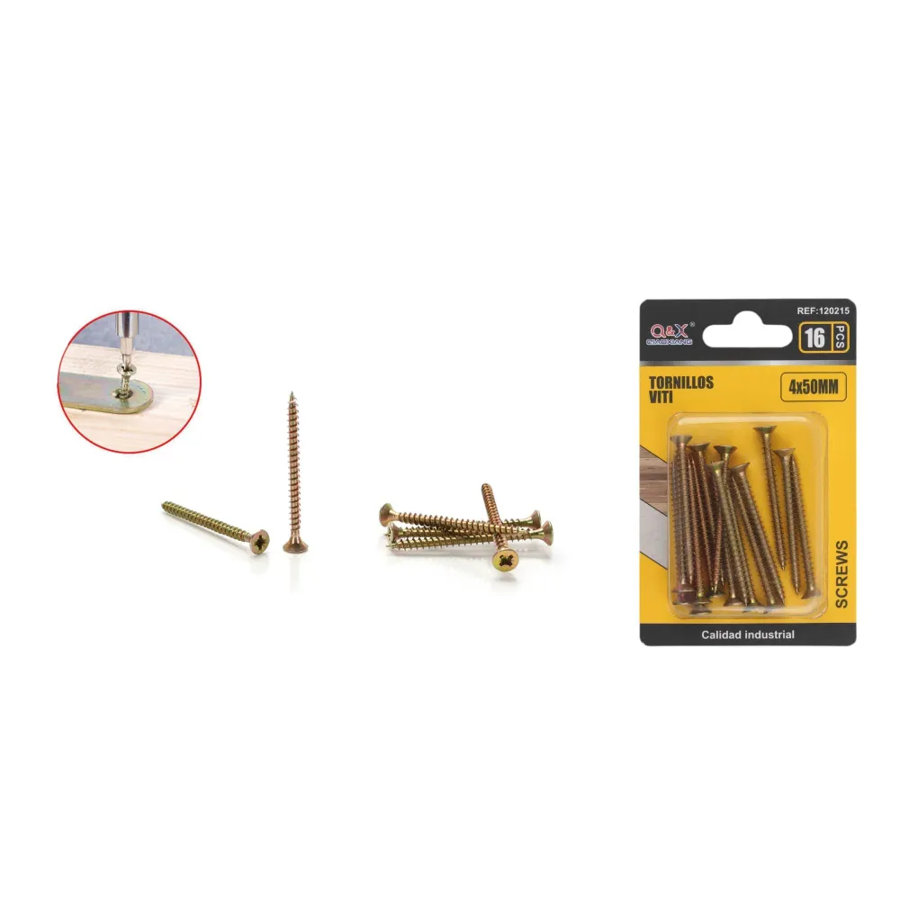 Clavo para fibrocemento zincado color 4x50 mm 16 pcs Q&X