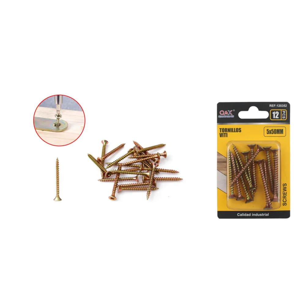 Clavo para fibrocemento zincado color 5x50 mm 12 pcs Q&X