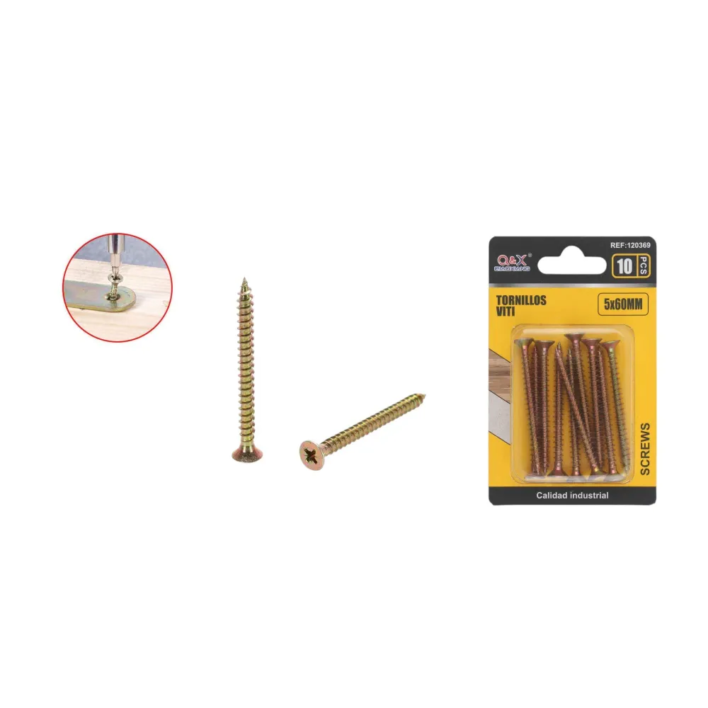 Clavo para fibrocemento zincado color 5x60 mm 10 pcs Q&X