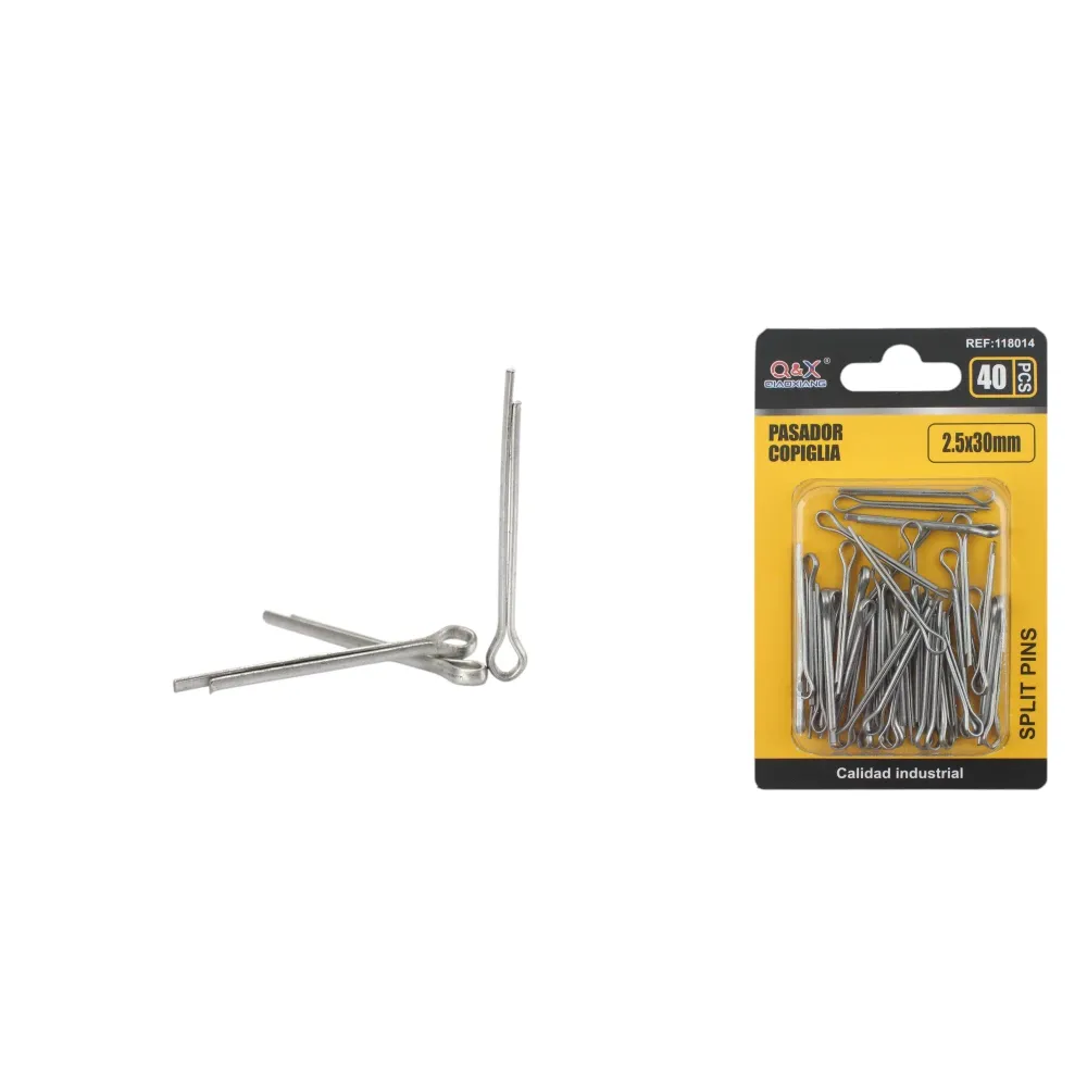 Pasador partido 2.5×30 mm 40 pcs Q&X