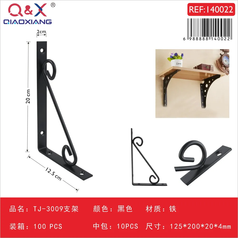 Soporte TJ-3009 125200204 negro Q&X