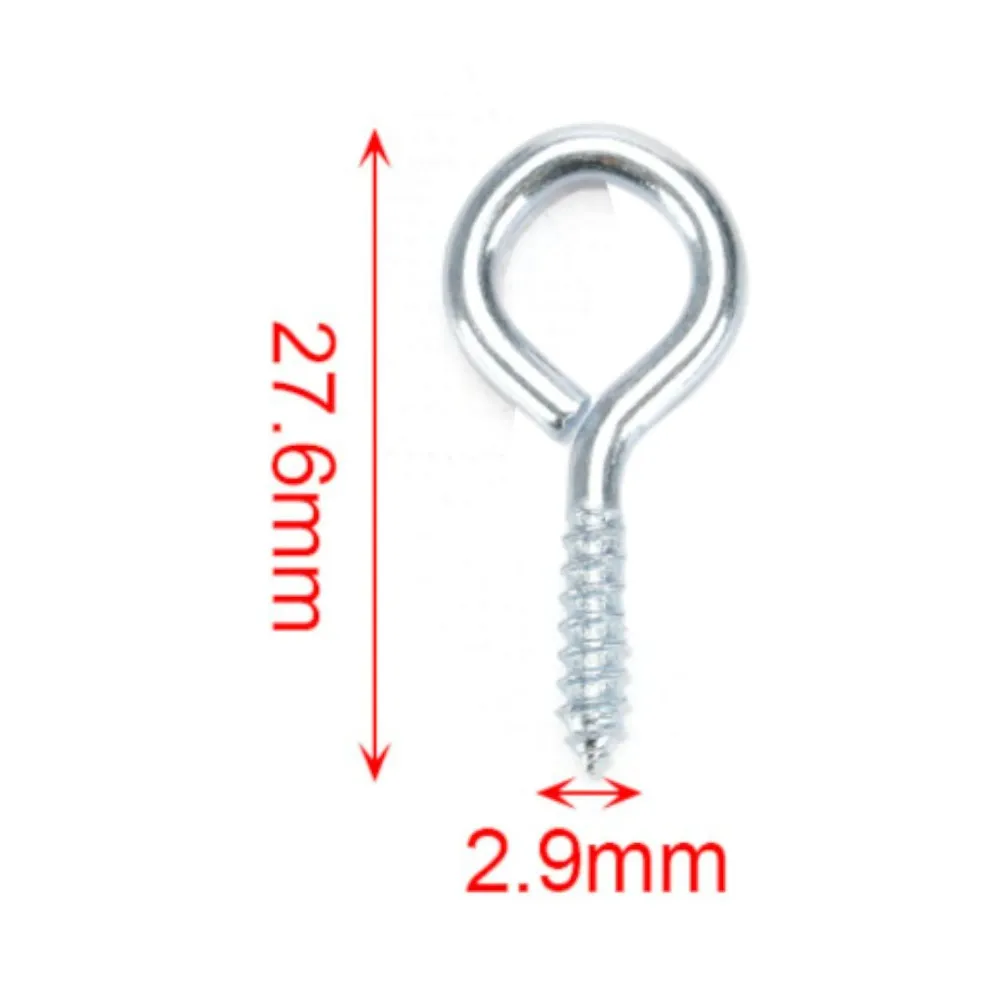 Tornillo ojo galvanizado 5# 2.5x28 mm 20 pcs Q&X
