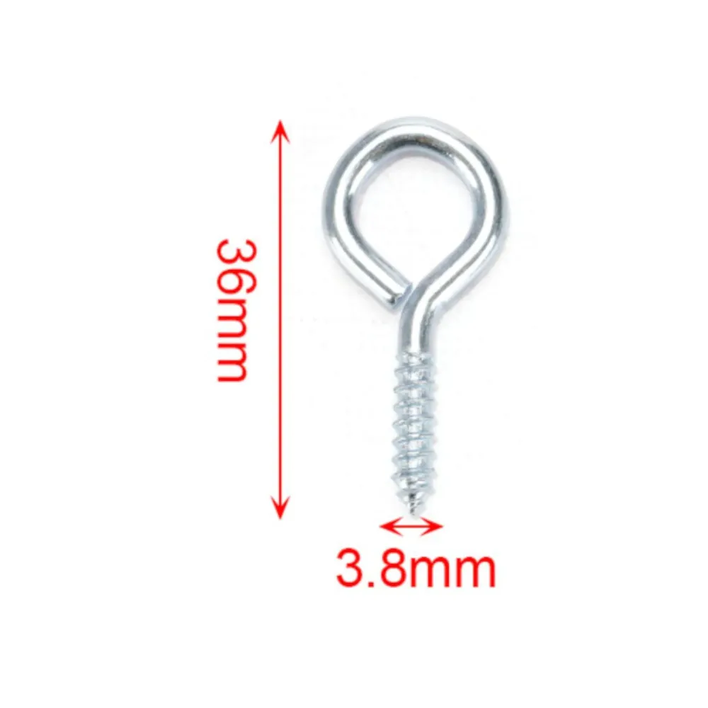 Tornillo ojo galvanizado 8# 3.2x35 mm 11 pcs Q&X