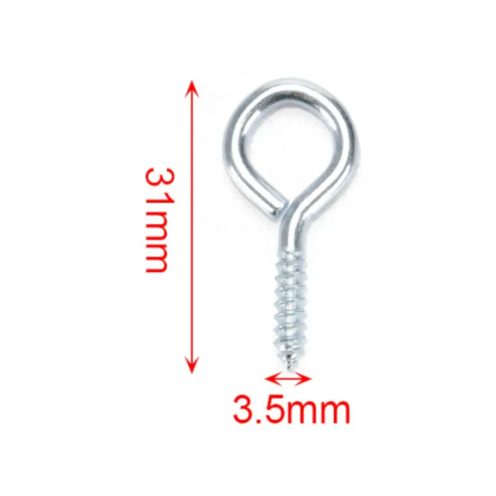 Tornillo ojo galvanizado 6# 3x30 mm 15 pcs Q&X