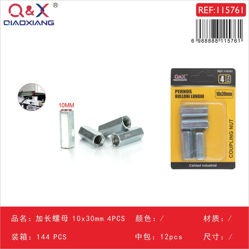 Tuerca larga 10×30 mm 4 pcs Q&X