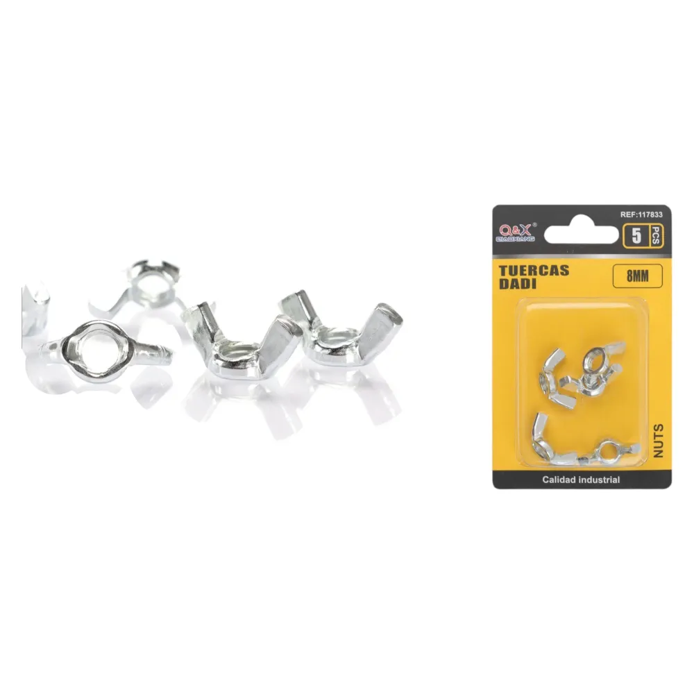 Tuerca mariposa M8 5 pcs Q&X
