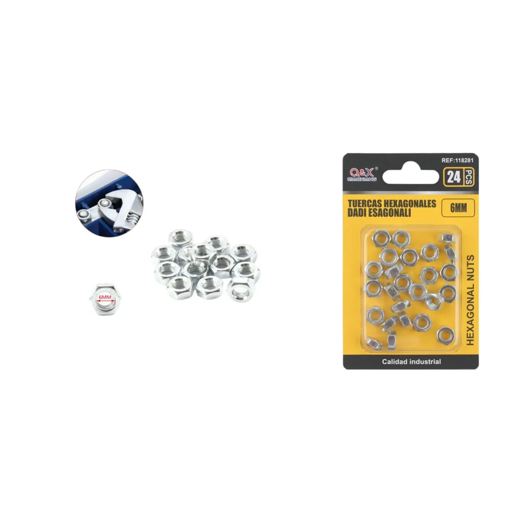 Tuerca M6 24 pcs Q&X