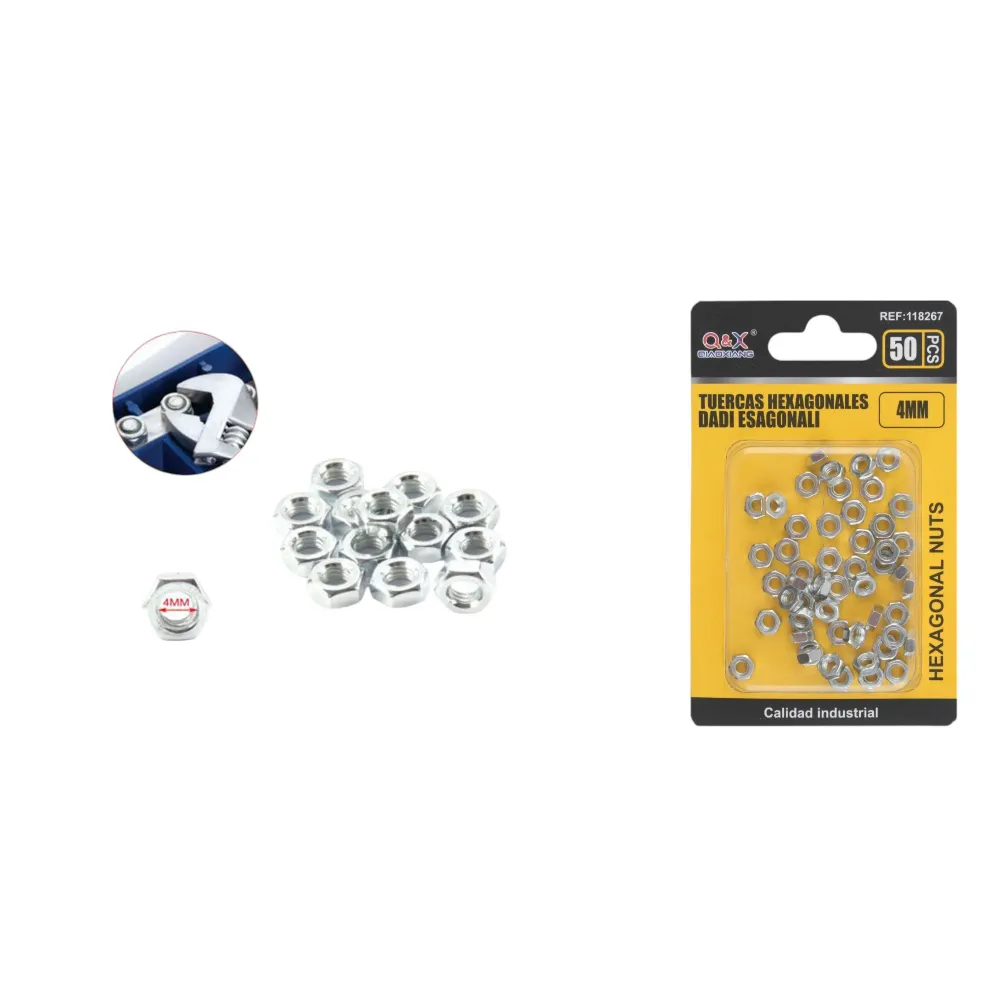 Tuerca M4 50 pcs Q&X