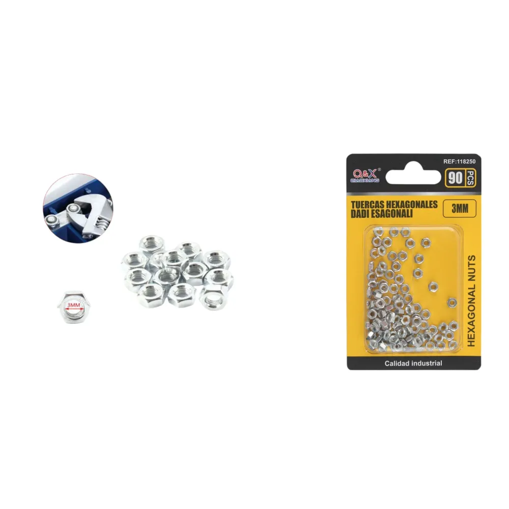 Tuerca M3 90 pcs Q&X